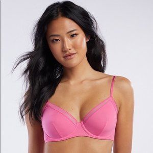 Savage X Fenty Pink Unlined Microfiber Bra
